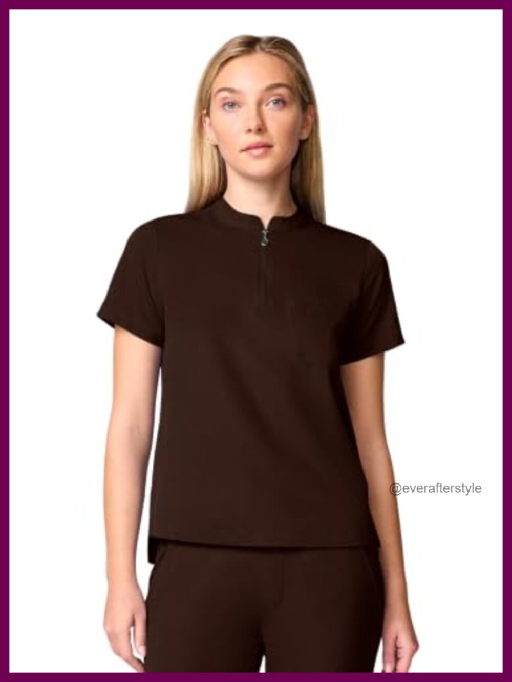 Healing Hands Womens Scrub Top V Neck Dolman Sleeve Medical Uniform